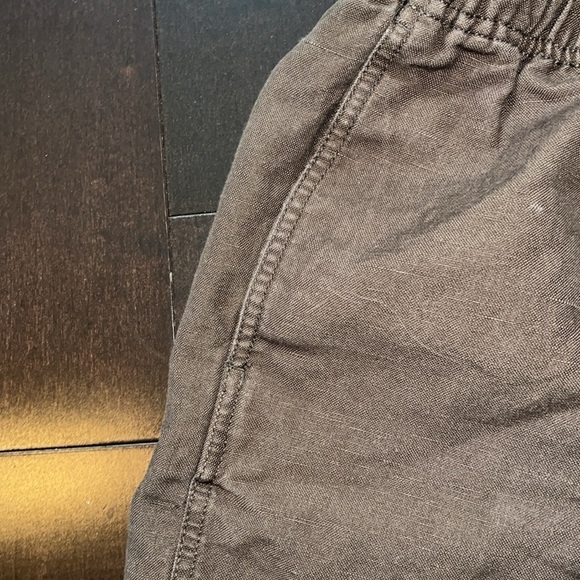 Island Shores Women’s SZ M Brown Cotton/Linen Blend Flat Front Drawstring Shorts - Picture 3 of 8